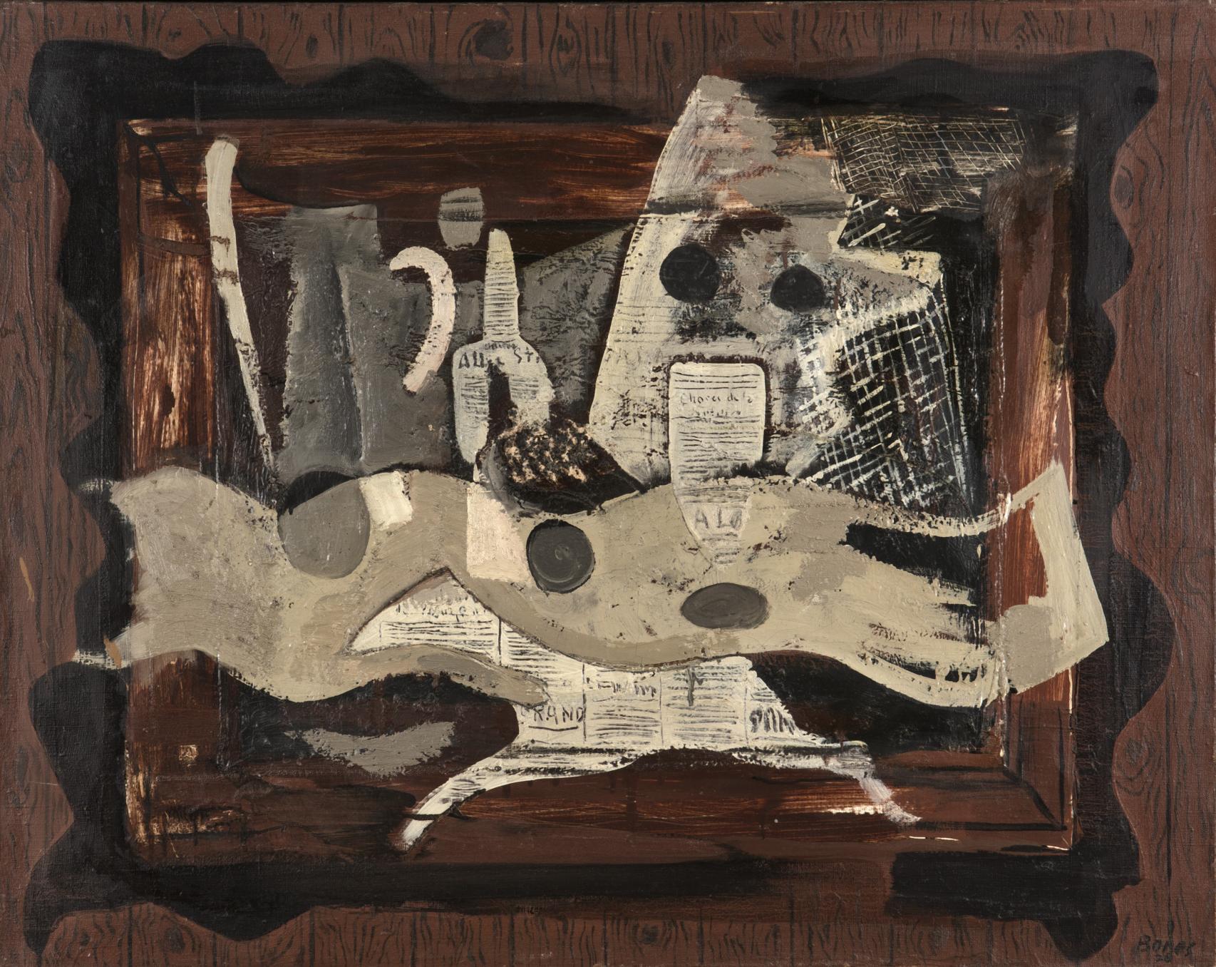 'Naturaleza muerta con conejo. Composición fuera del marco', 1926. Colección particular