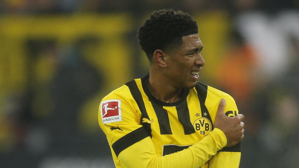 Jude Bellingham, en un partido del Borussia Dortmund de la temporada 2022/2023