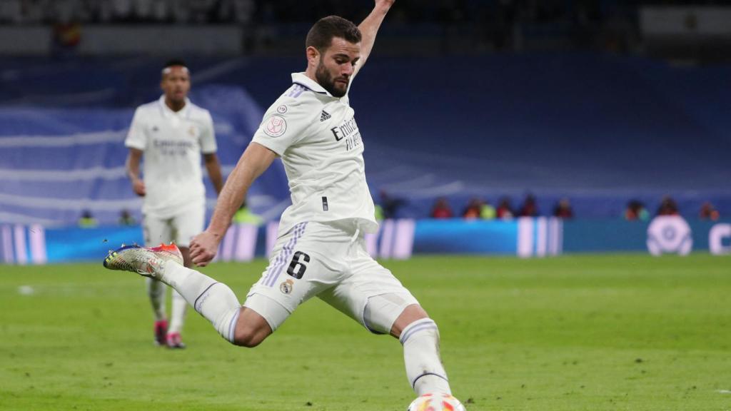 Nacho Fernández, en un partido del Real Madrid de la temporada 2022/2023