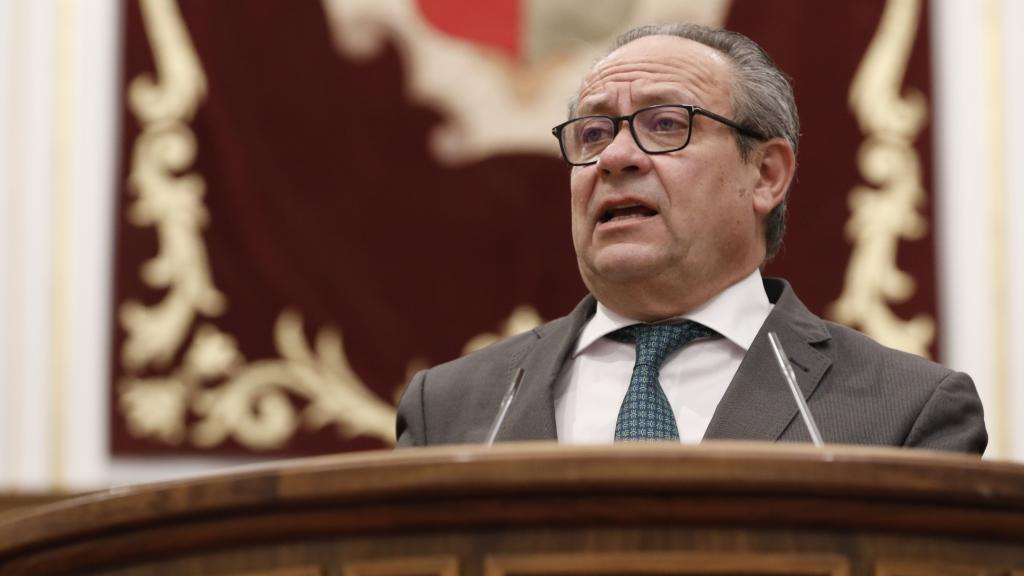 Juan Alfonso Ruiz Molina durante su intervención de este jueves. Foto: Cortes CLM.