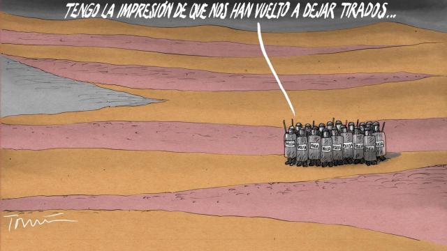 Policía abandonada.