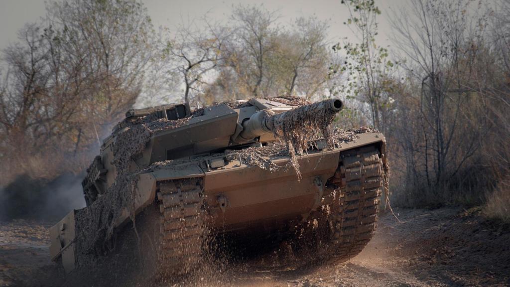 Uno de los Leopard del Ejército de Tierra.