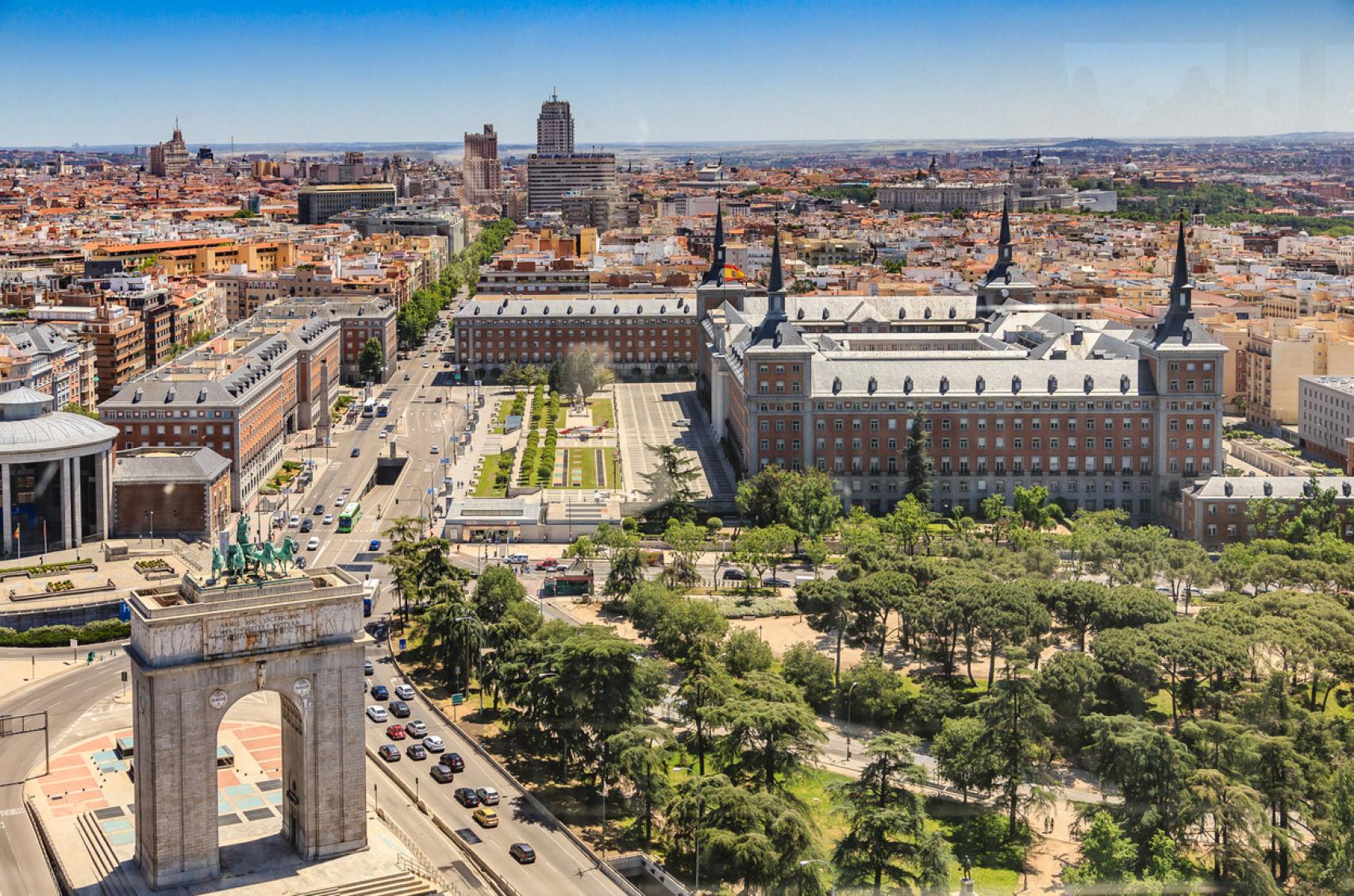 Imagen del Arco de la Victoria en Moncloa.