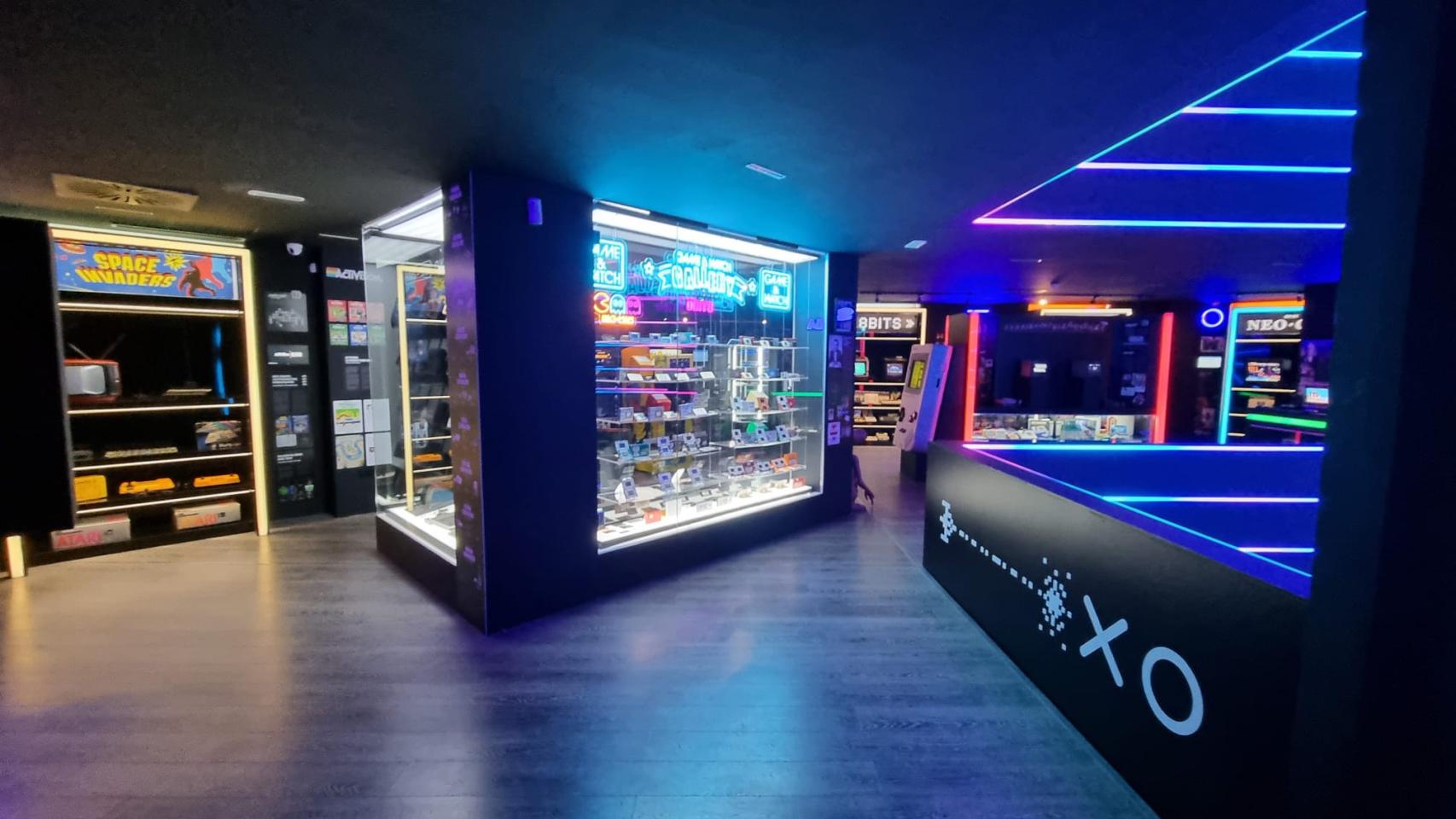 Interior de OXO Museo del Videojuego, recién inaugurado en la plaza del Siglo de Málaga