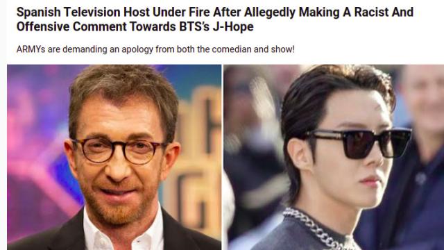 Captura del titular en la prensa coreana.