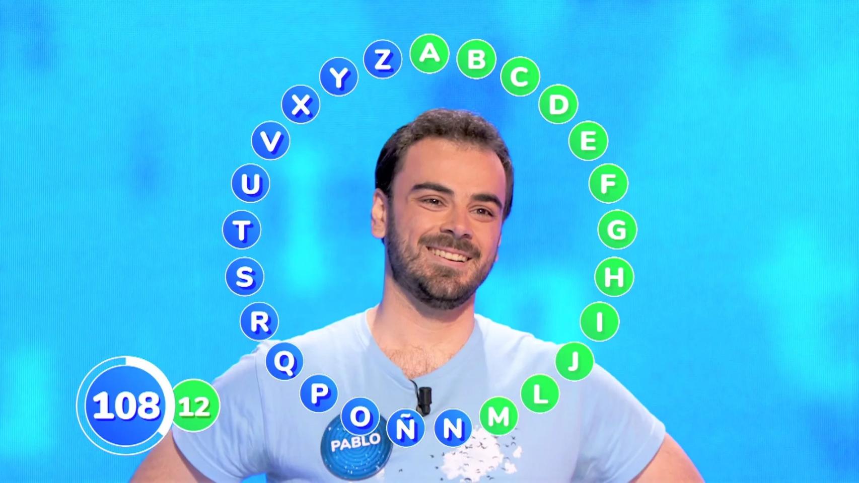Pablo Díaz, en 'Pasapalabra'