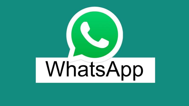 Fotomontaje con el logo de WhatsApp.
