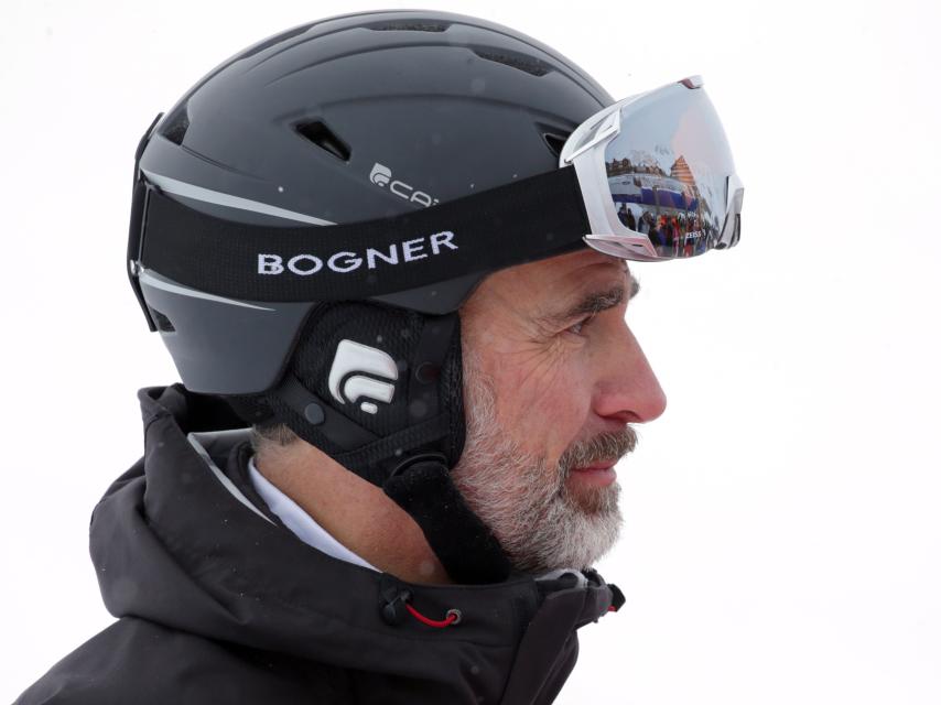 El Rey Felipe VI, durante unas vacaciones de invierno, en 2017.