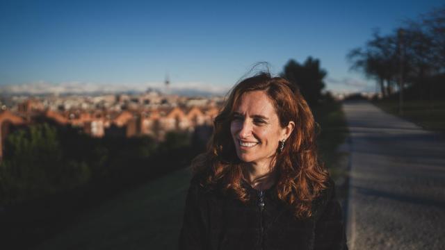 Mónica García en el parque del Tío Pio.