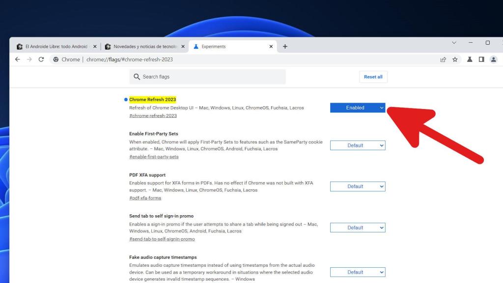 Cómo cambiar a la nueva interfaz de Chrome