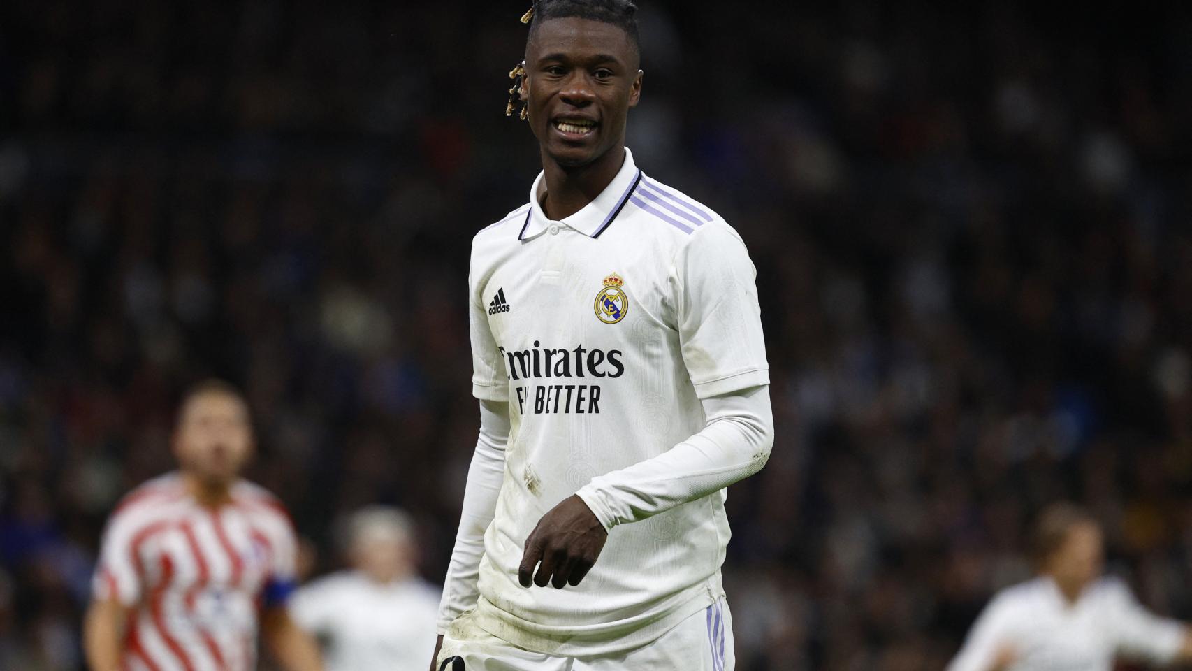 Eduardo Camavinga durante El Derbi de Copa del Rey contra el Atlético de Madrid