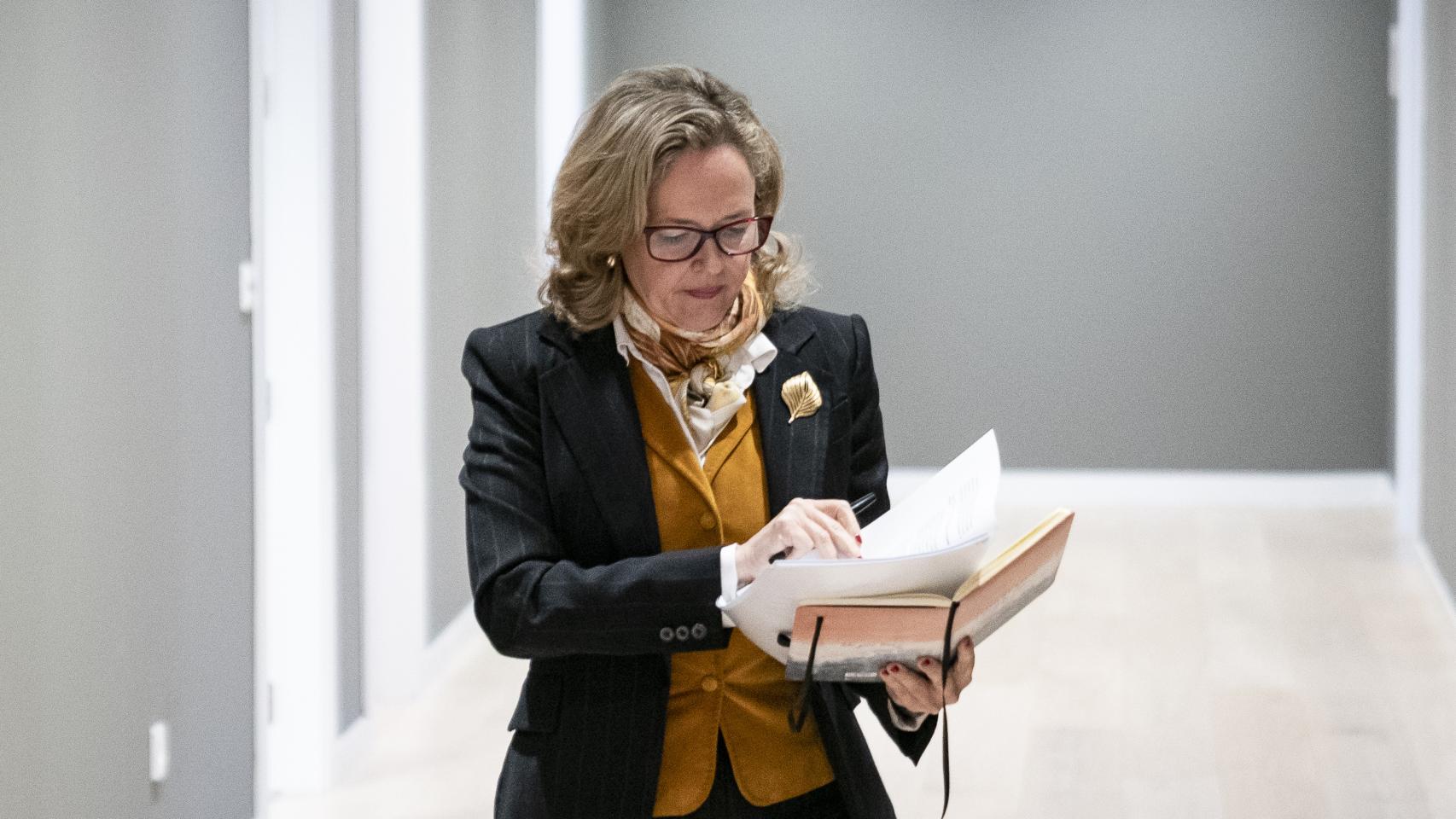 La vicepresidenta económica del Gobierno, Nadia Calviño.
