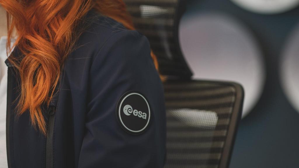 Detalle del uniforme de la ESA de Sara García Alonso