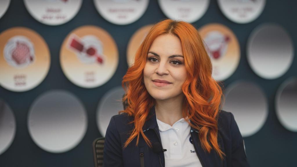 Sara García Alonso durante su entrevista con magasIN