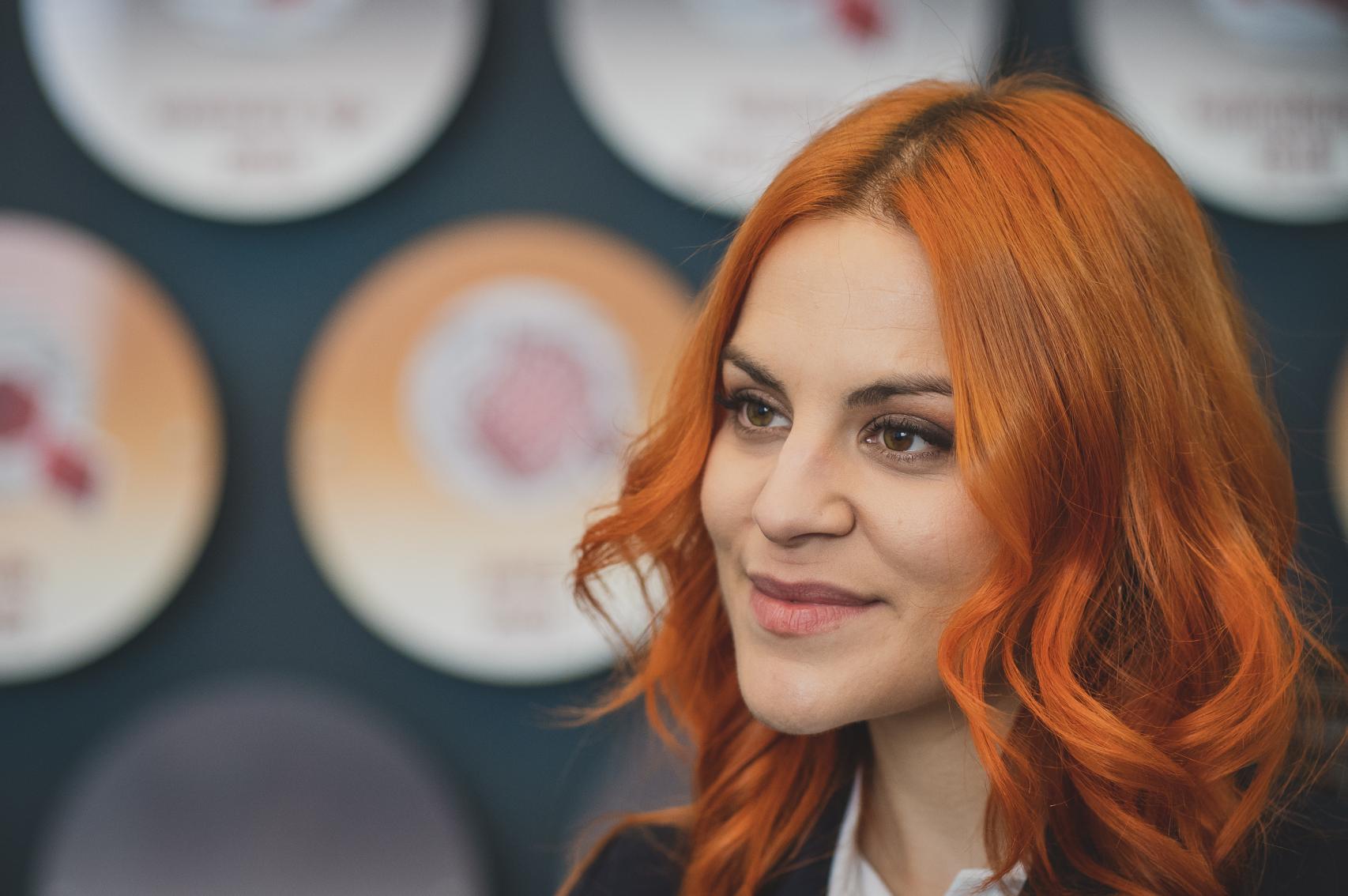 Sara García Alonso durante su entrevista con magasIN
