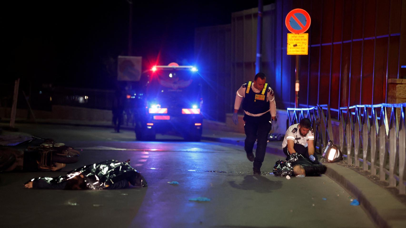 Imágenes del atentado en Israel.