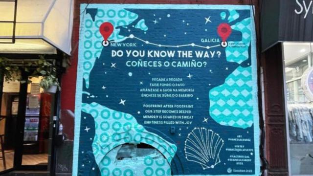 El mural Coñeces o Camiño en Nueva York