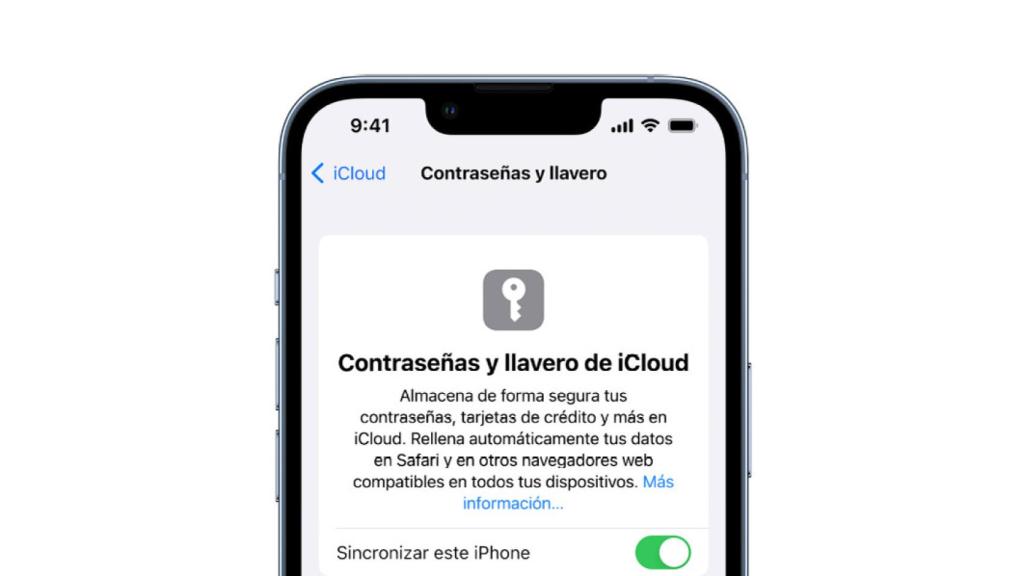 Llaves de acceso en el iPhone