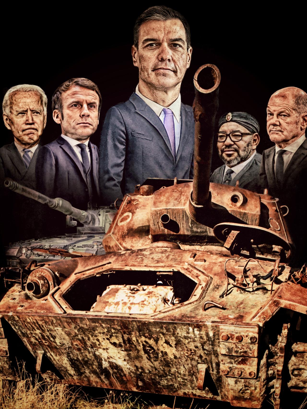 Tanques herrumbrosos para Ucrania.