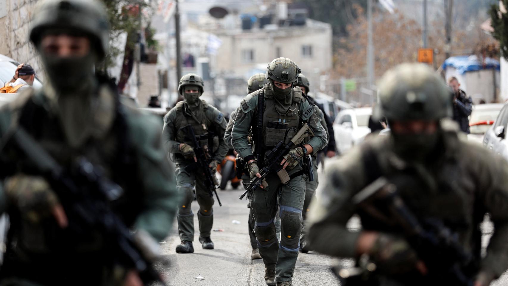 Fuerzas de Seguridad israelíes en Jerusalén.