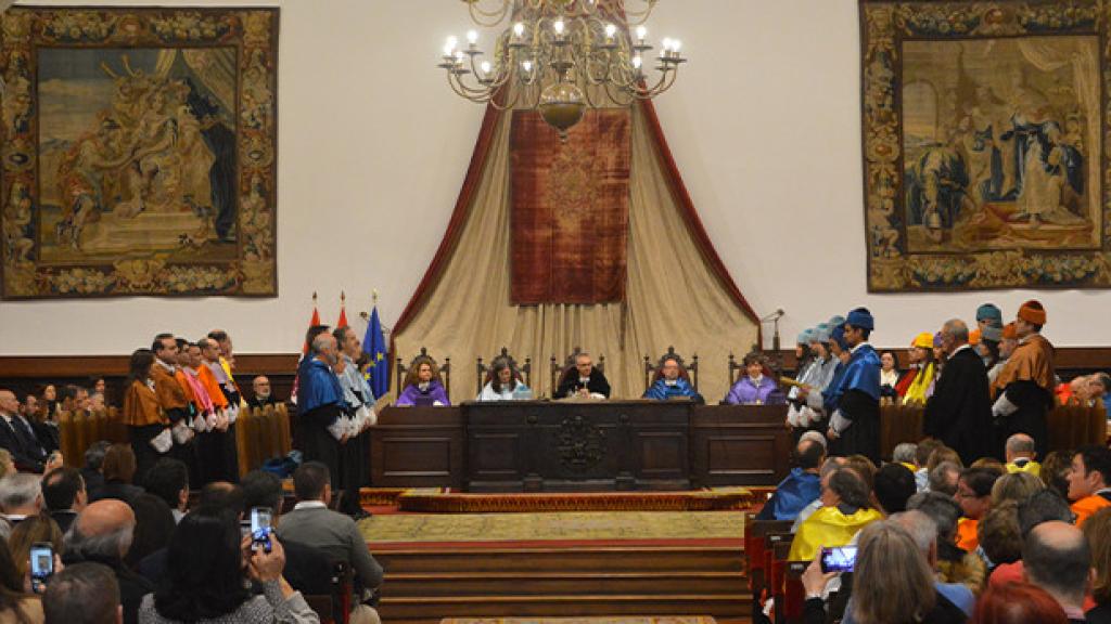 Acto de Santo Tomás de Aquino celebrado en el Paraninfo de la Universidad de Salamanca