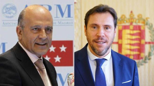 El periodista y escritor José Antonio Zarzalejo y el alcalde de Valladolid, Oscar Puente