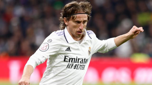 Luka Modric, en un partido del Real Madrid de la temporada 2022/2023