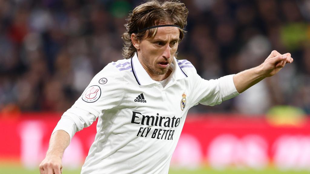 Luka Modric, en un partido del Real Madrid de la temporada 2022/2023