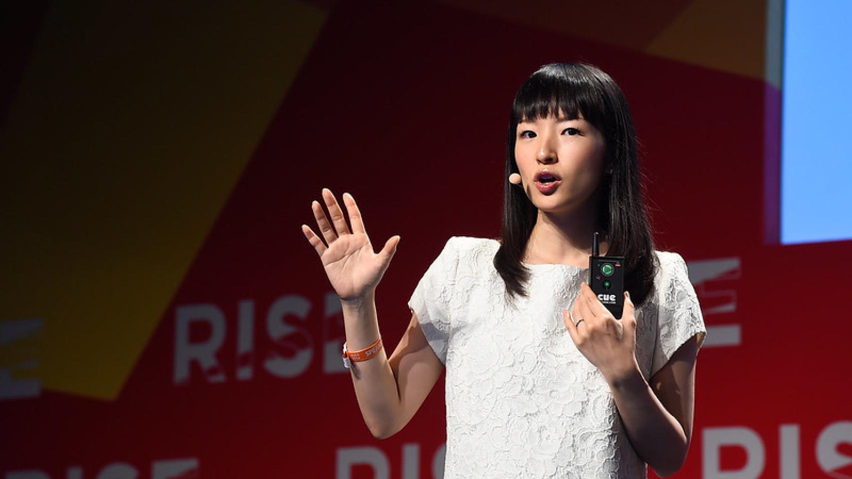 Marie Kondo en una conferencia