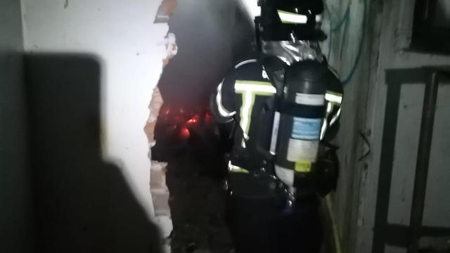 Incendio en un chalé abandonado de Peñafiel
