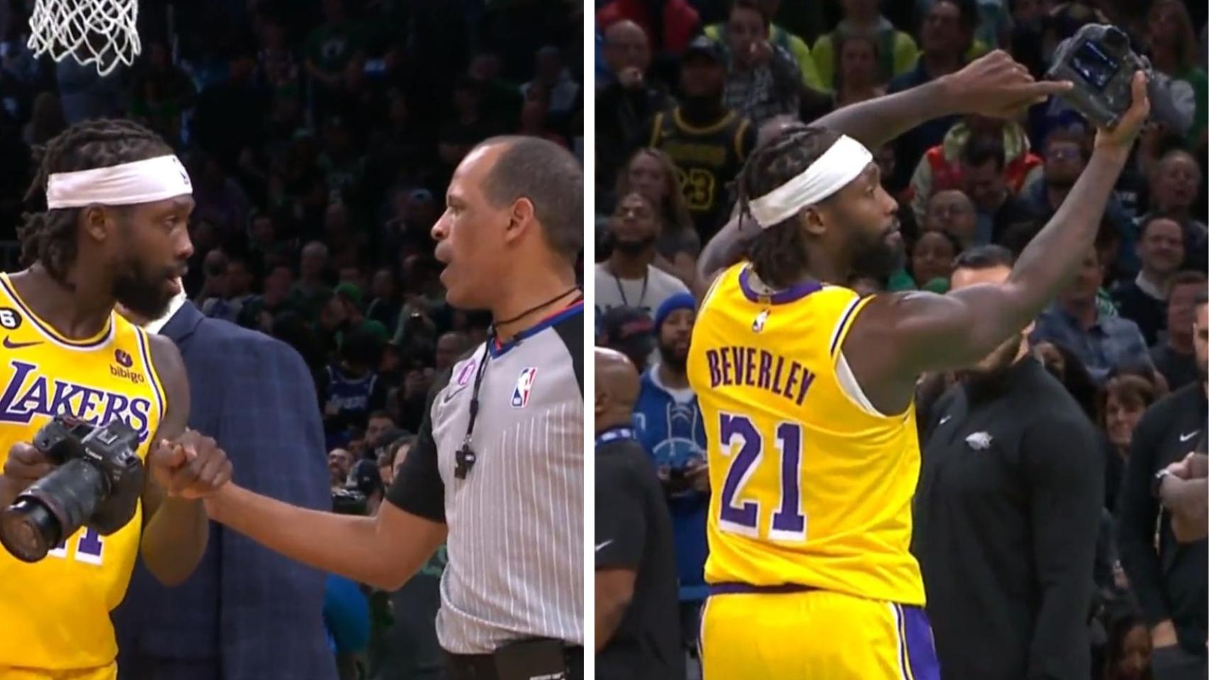 Beverley, de los Lakers, ante la polémica.