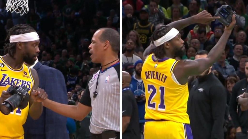 Beverley, de los Lakers, ante la polémica.