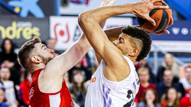 Tavares, en el partido ante el Manresa.