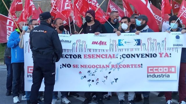 Movilizaciones por el convenio del Metal en Toledo. Foto: CCOO.