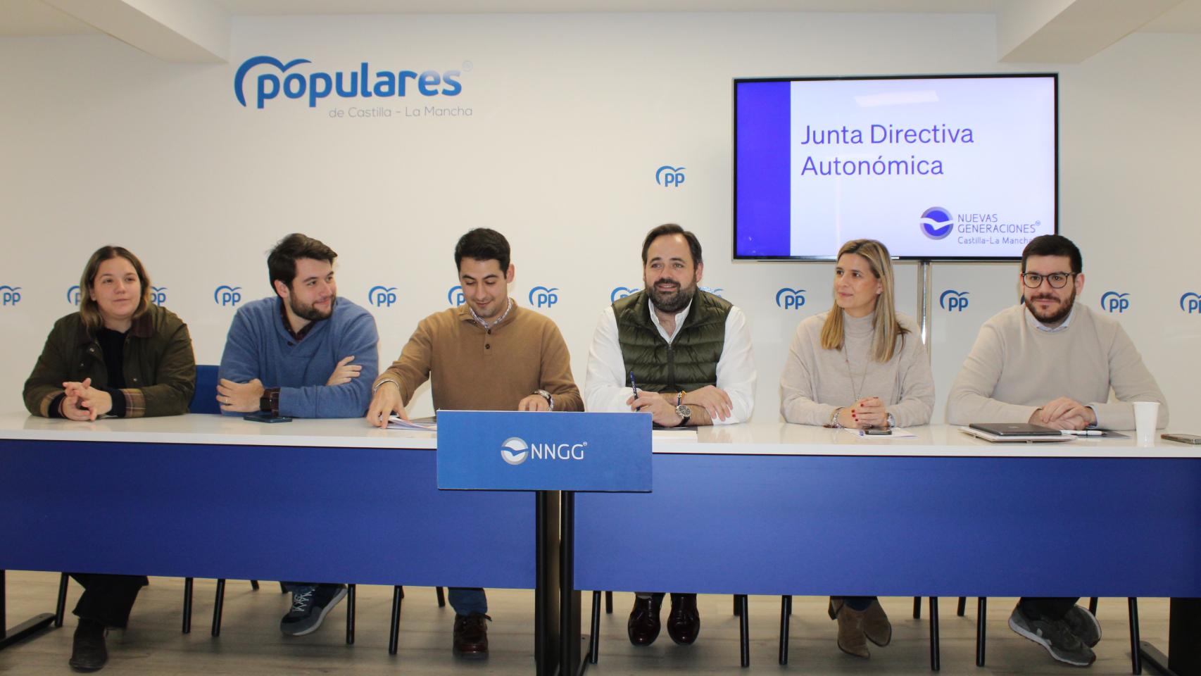 Junta Directiva NNGG de Castilla-La Mancha. Foto: PP CLM.