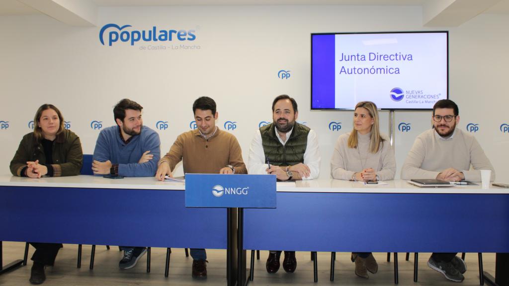 Junta Directiva NNGG de Castilla-La Mancha. Foto: PP CLM.