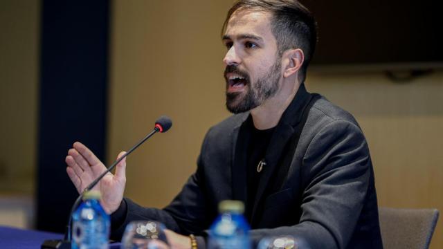 Iván Briongos, investigado en la trama de la 'criptosecta' IM Mastery Academy, este lunes.