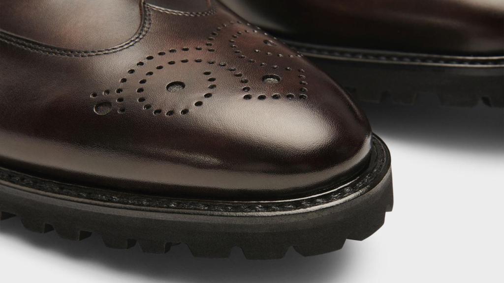 Detalle de uno de los exclusivos zapatos de Glent.