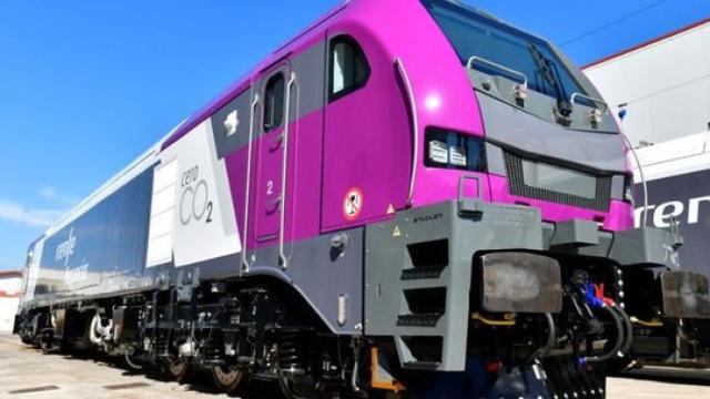 Imagen de archivo de una locomotora