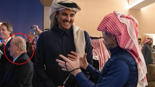 El rey Juan Carlos en las carreras de Fórmula E en Arabia Saudí.