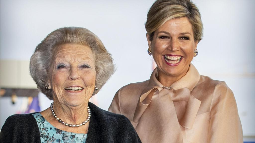 Beatriz de Holanda junto a su nuera Máxima.