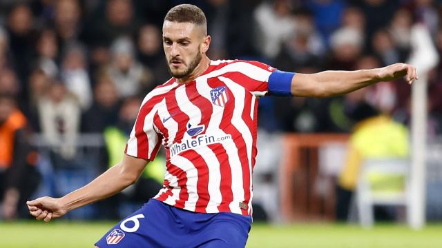 Koke Resurrección, en un partido del Atlético de Madrid de La Liga 2022/2023
