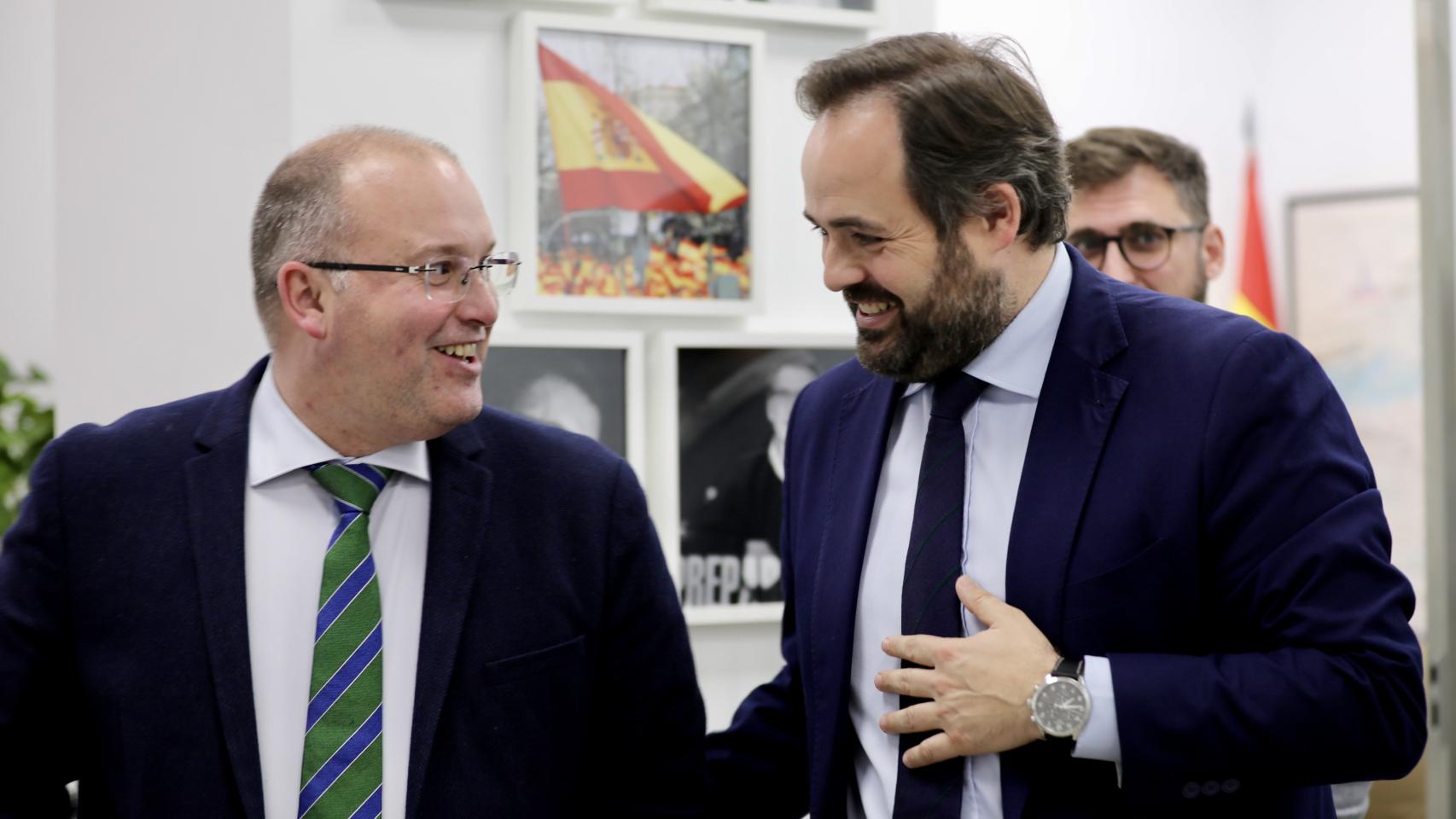 Miguel Tellado y Paco Núñez. Foto: PP CLM.