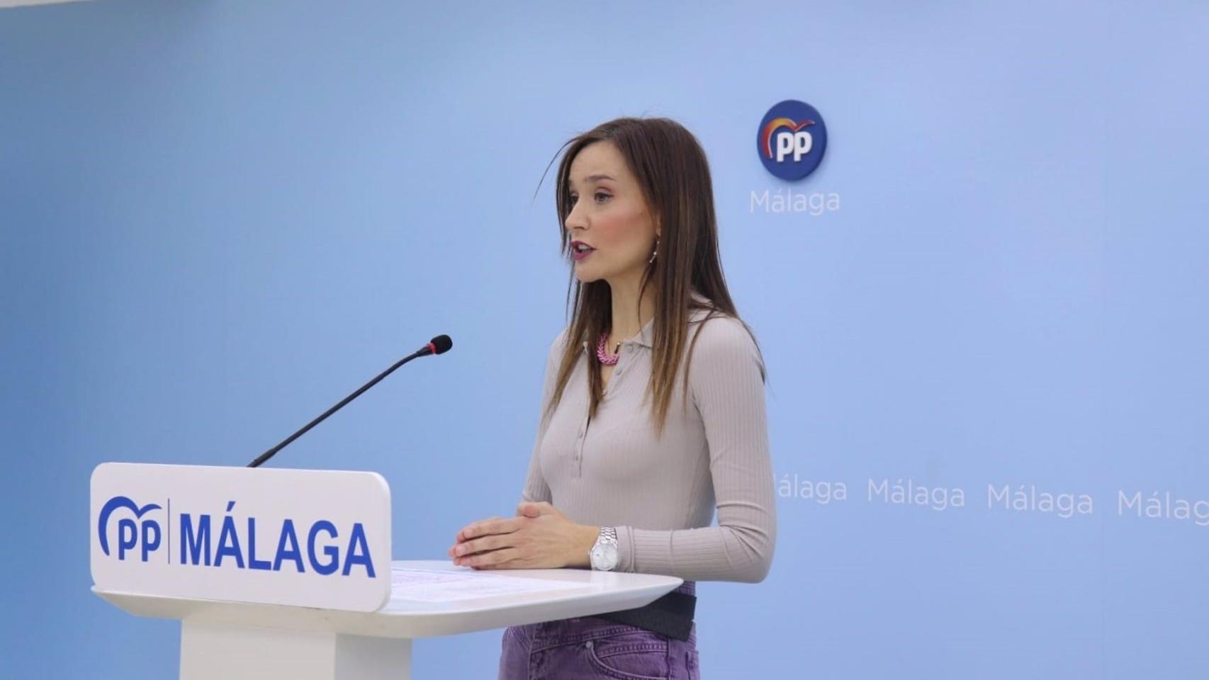 La portavoz del Partido Popular en Málaga, Elisa Pérez de Siles, en una imagen de archivo.