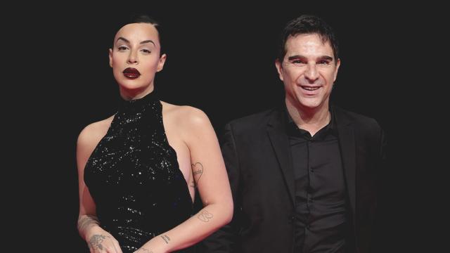 La actriz Jedet y el productor de cine Javier Pérez Santana.