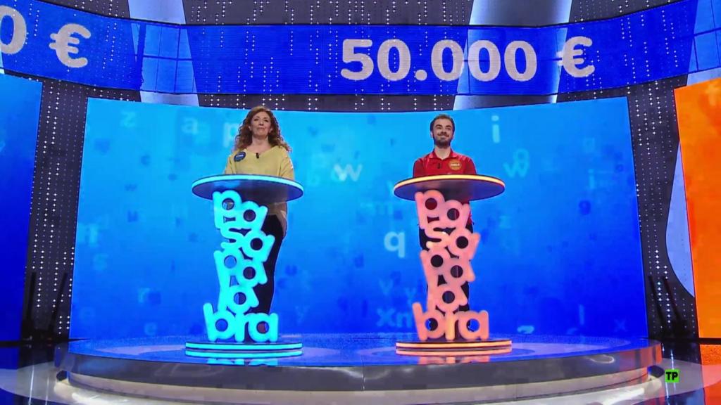 Sofía Álvarez y Pablo Díaz  en ‘Pasapalabra’