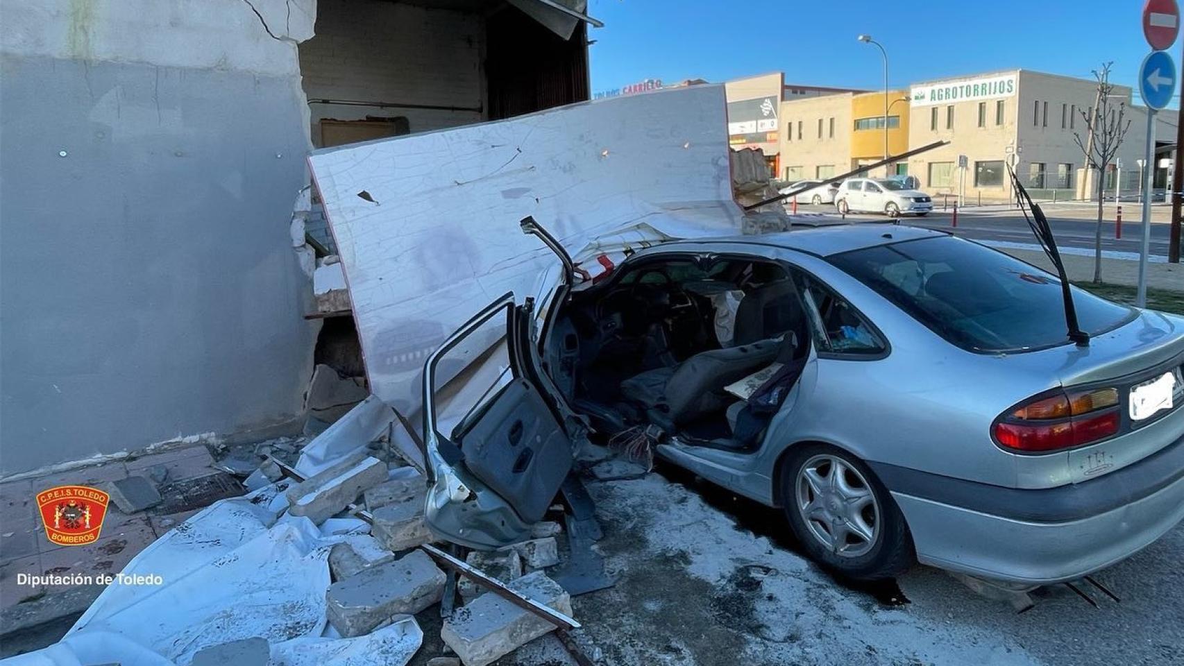 Una imagen posterior al accidente tomada por los bomberos del CPEIS Toledo.