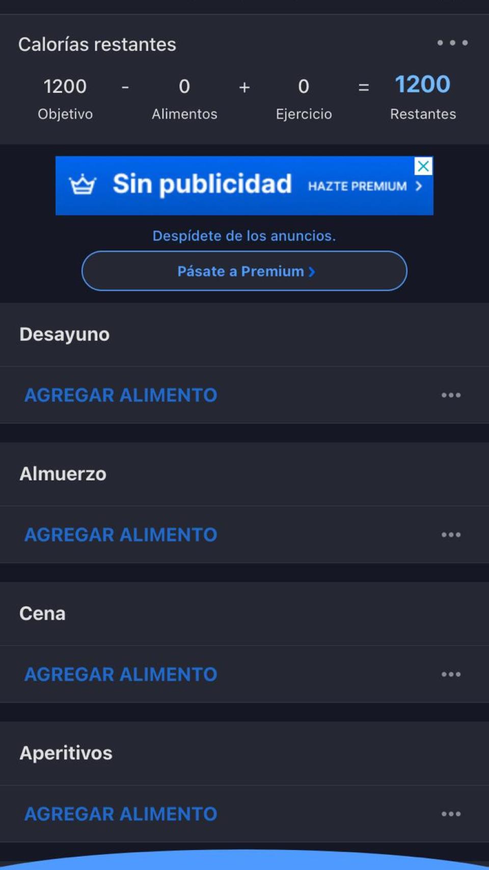 Captura de imagen de MyFitnessPal