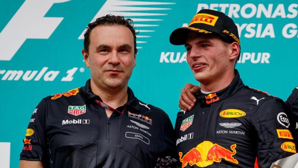 Dan Fallows y Max Verstappen, en 2017