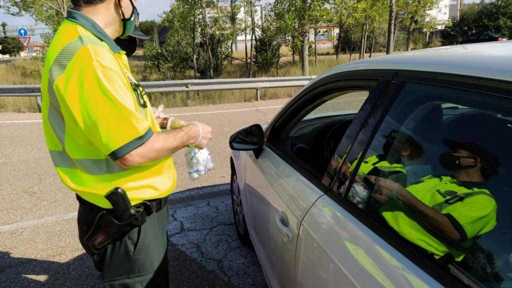 Puesto de control de la Guardia Civil